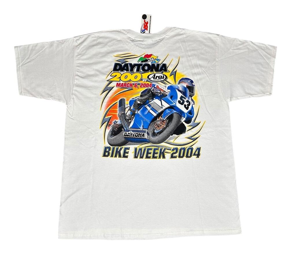 Vintage Daytona 200 Bike Week 2004 Biker T-Shirt